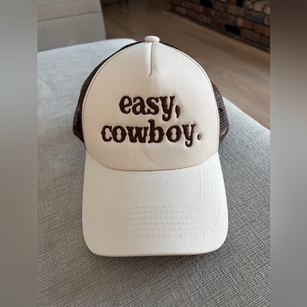 Brown and Cream Trucker Hat